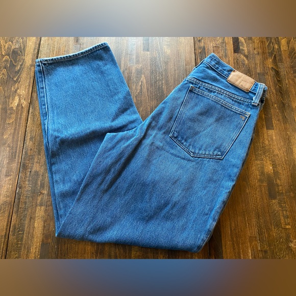 Madewell Baggy Straight Denim Blue Jeans Womens Size 29x30 Medium Wash Y2K 90s - Picture 8 of 11